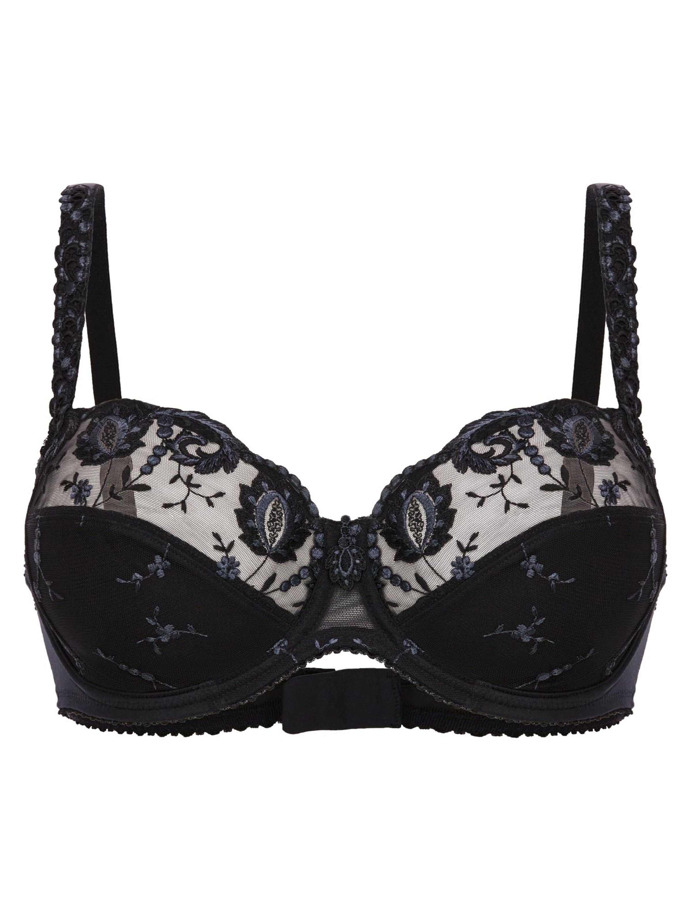 Conturelle Bra 'Provence' in Black: front
