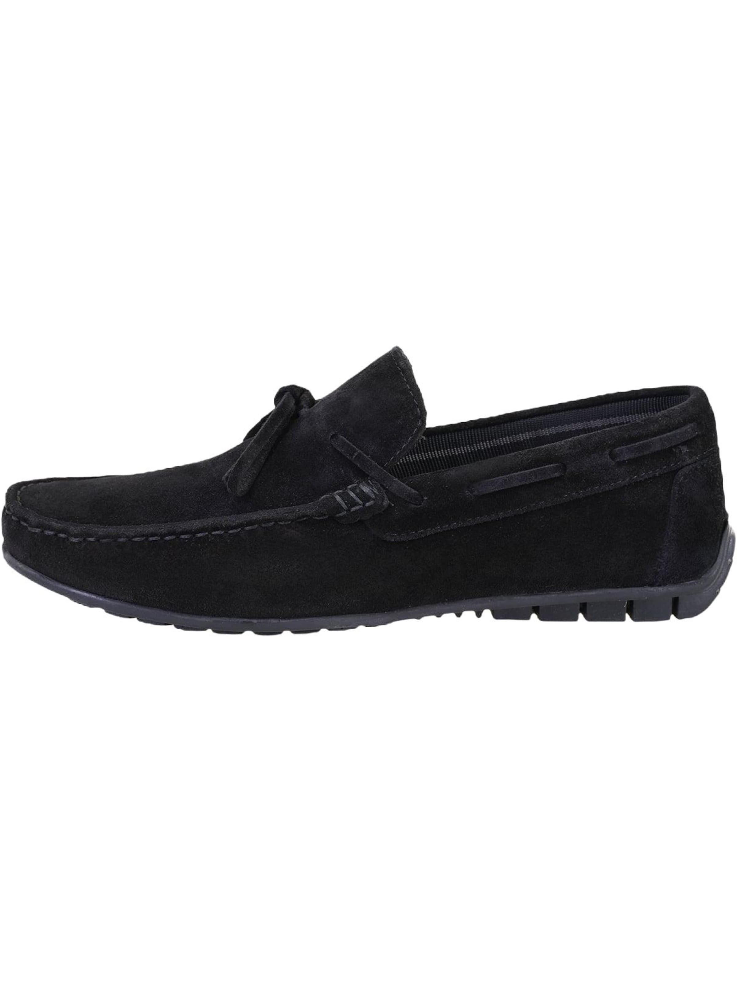 Desa Moccasins 'Slip-Ons' in Black