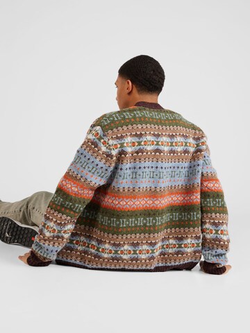 Les Deux Knit Cardigan 'Hordur Fair Isle' in Mixed colors