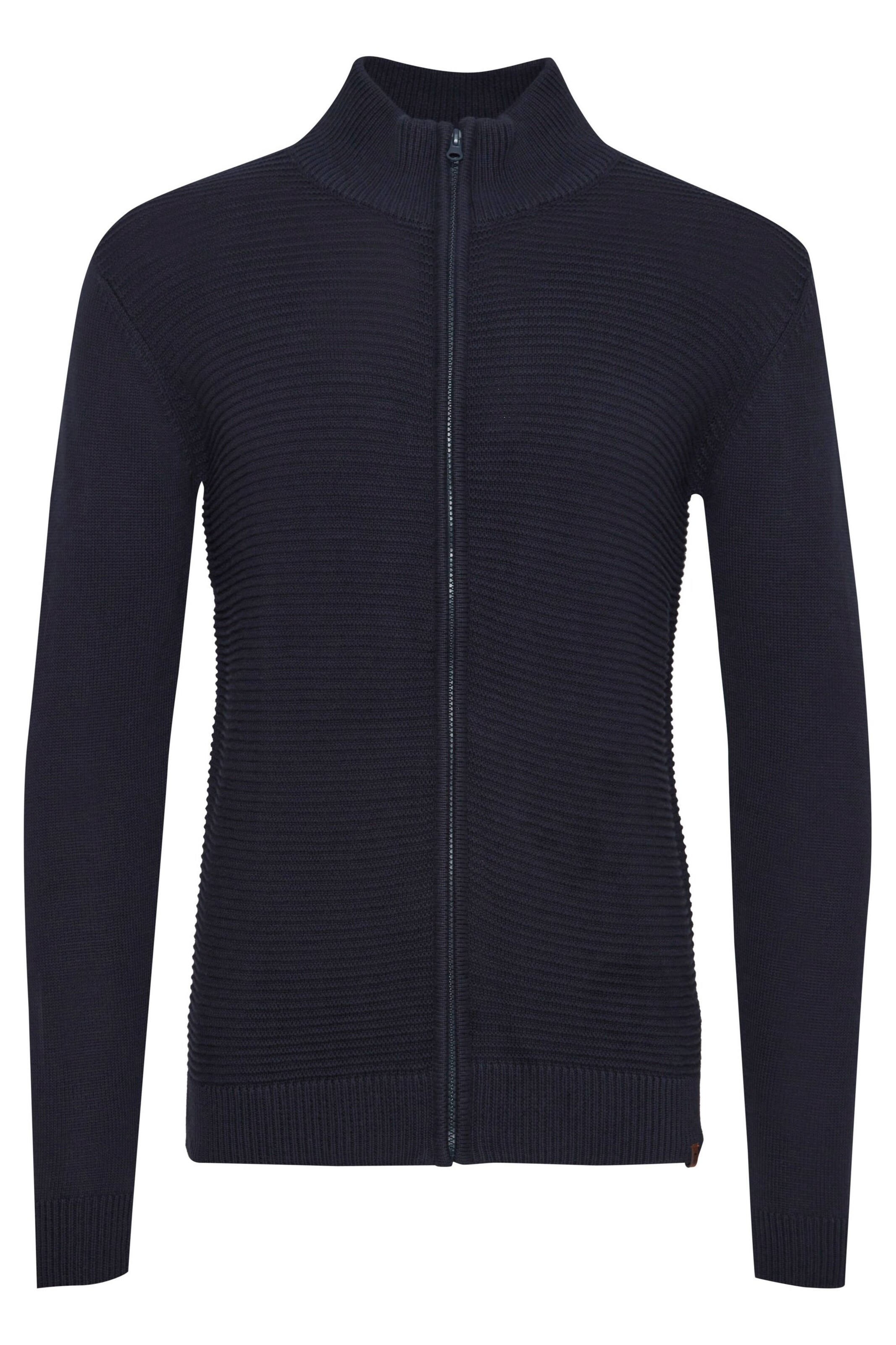 INDICODE JEANS Cardigan 'Rickert' in Blau: Vorderseite