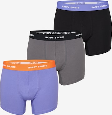 Happy Shorts Boxershorts ' Jersey ' in Grijs: voorkant