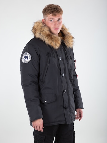 ALPHA INDUSTRIES Winter jacket 'Polar' in Black: front