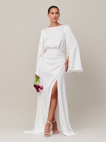 Robe de soirée 'Hallie' Sável en blanc : devant