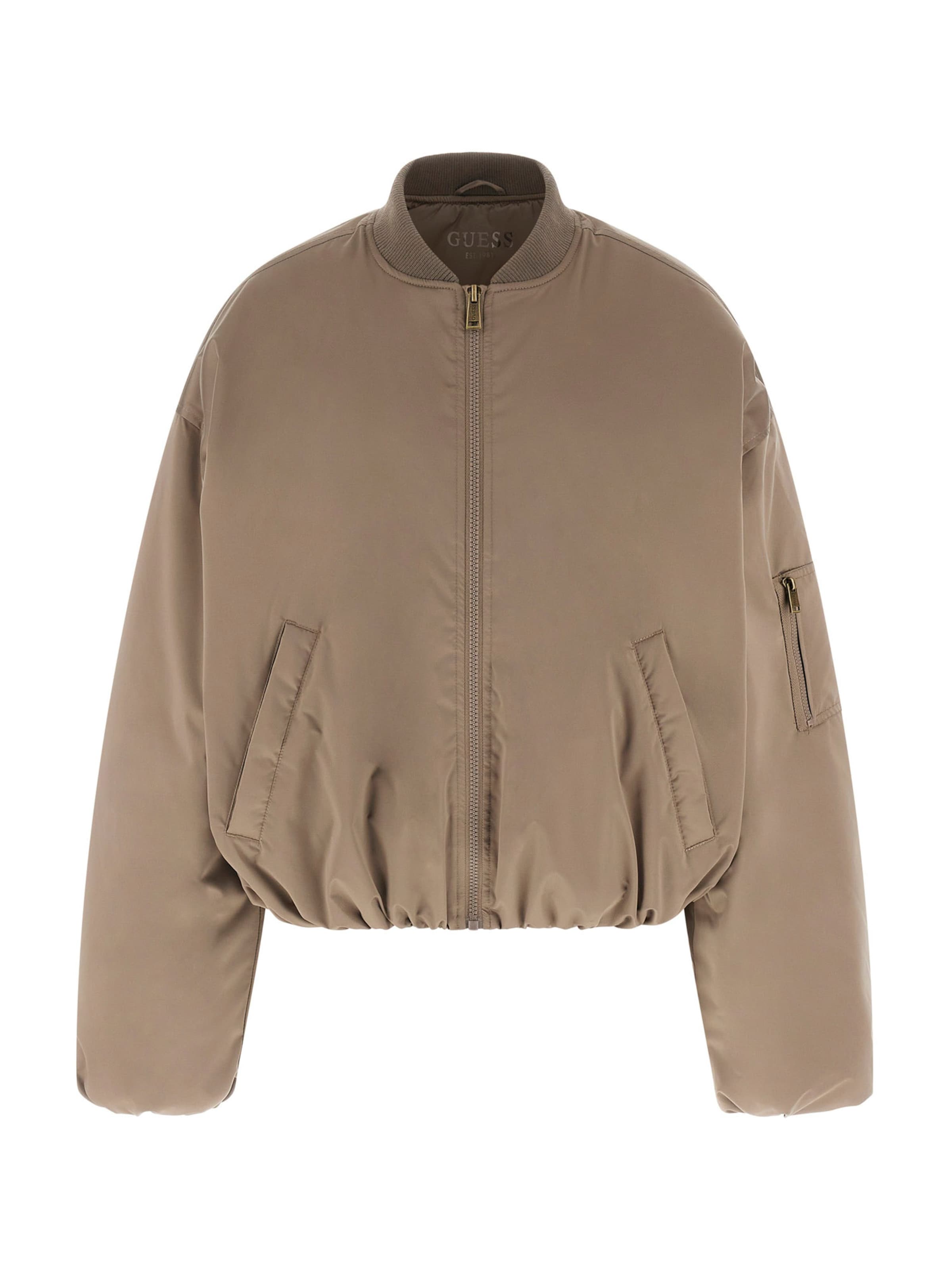 GUESS Демисезонная куртка 'LORRAINE' в Коричневый: спереди