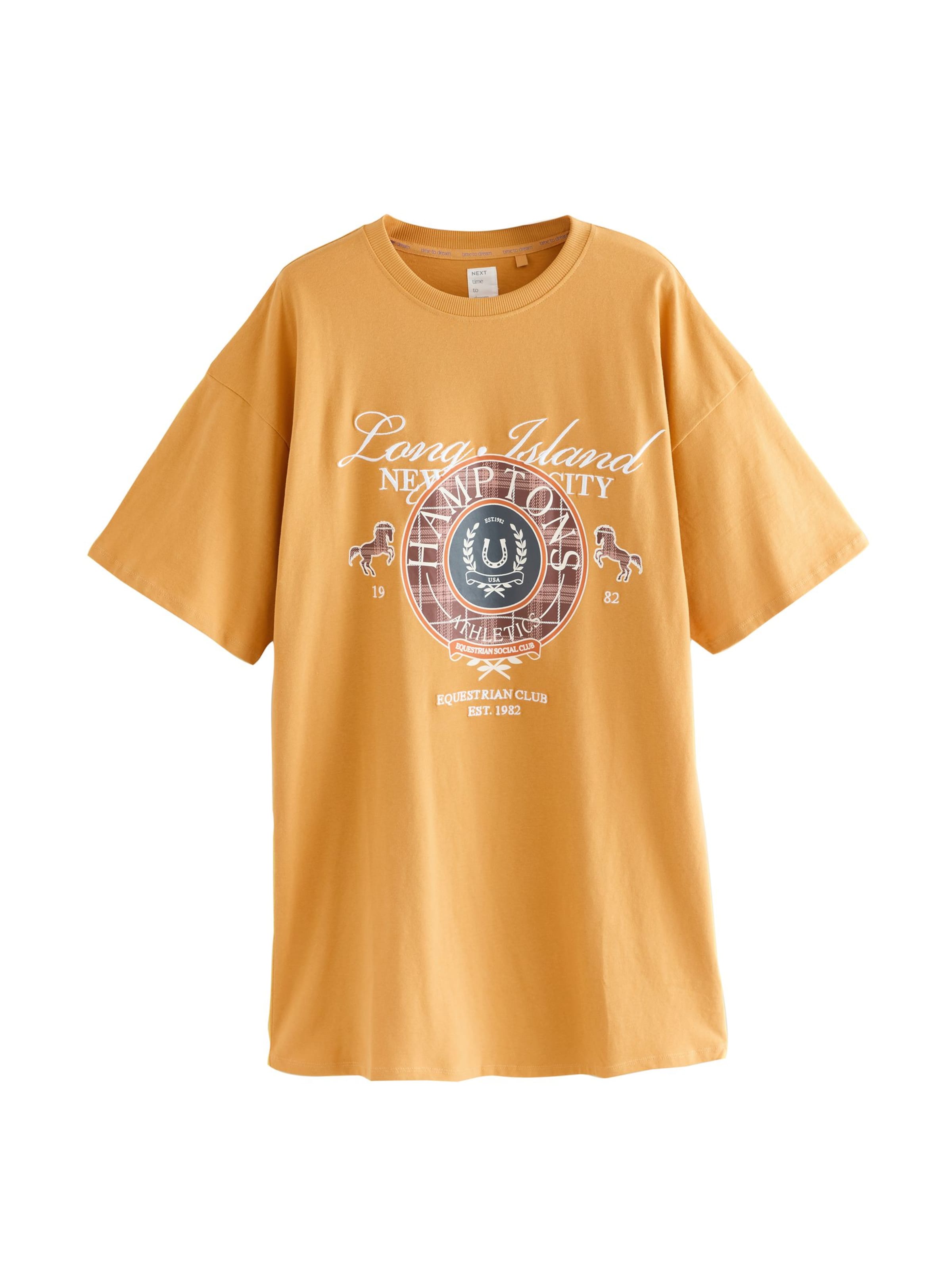 NextSpavaćica košulja - žuta boja: prednji dio