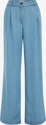 mėlyna WE Fashion Plačios klešnės Džinsai: priekis