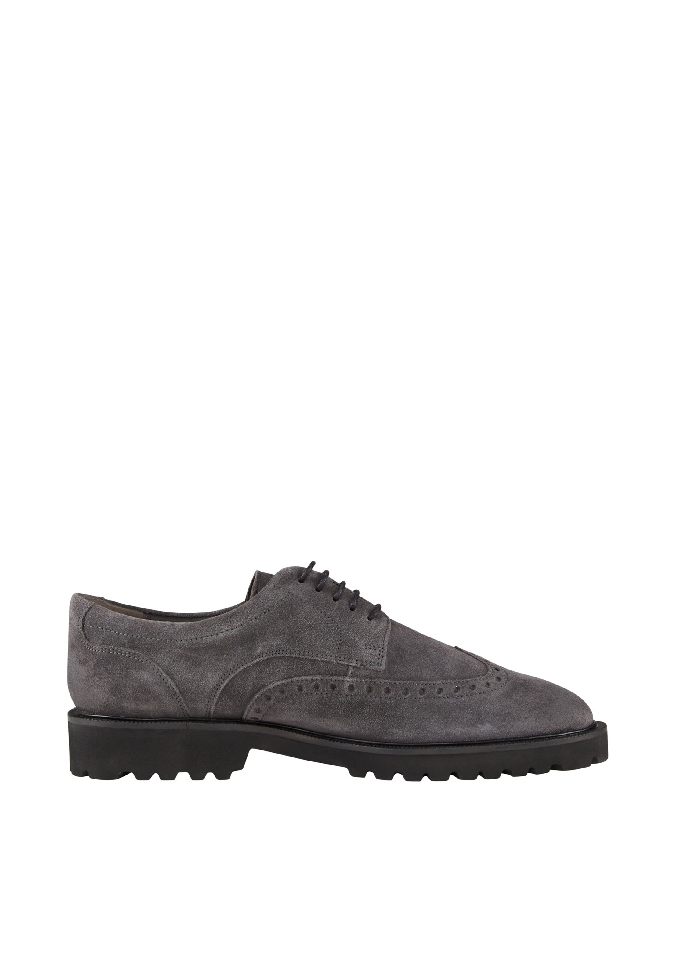 JOOP! Lace-Up Shoes 'Velluto New Danilo' in Grey
