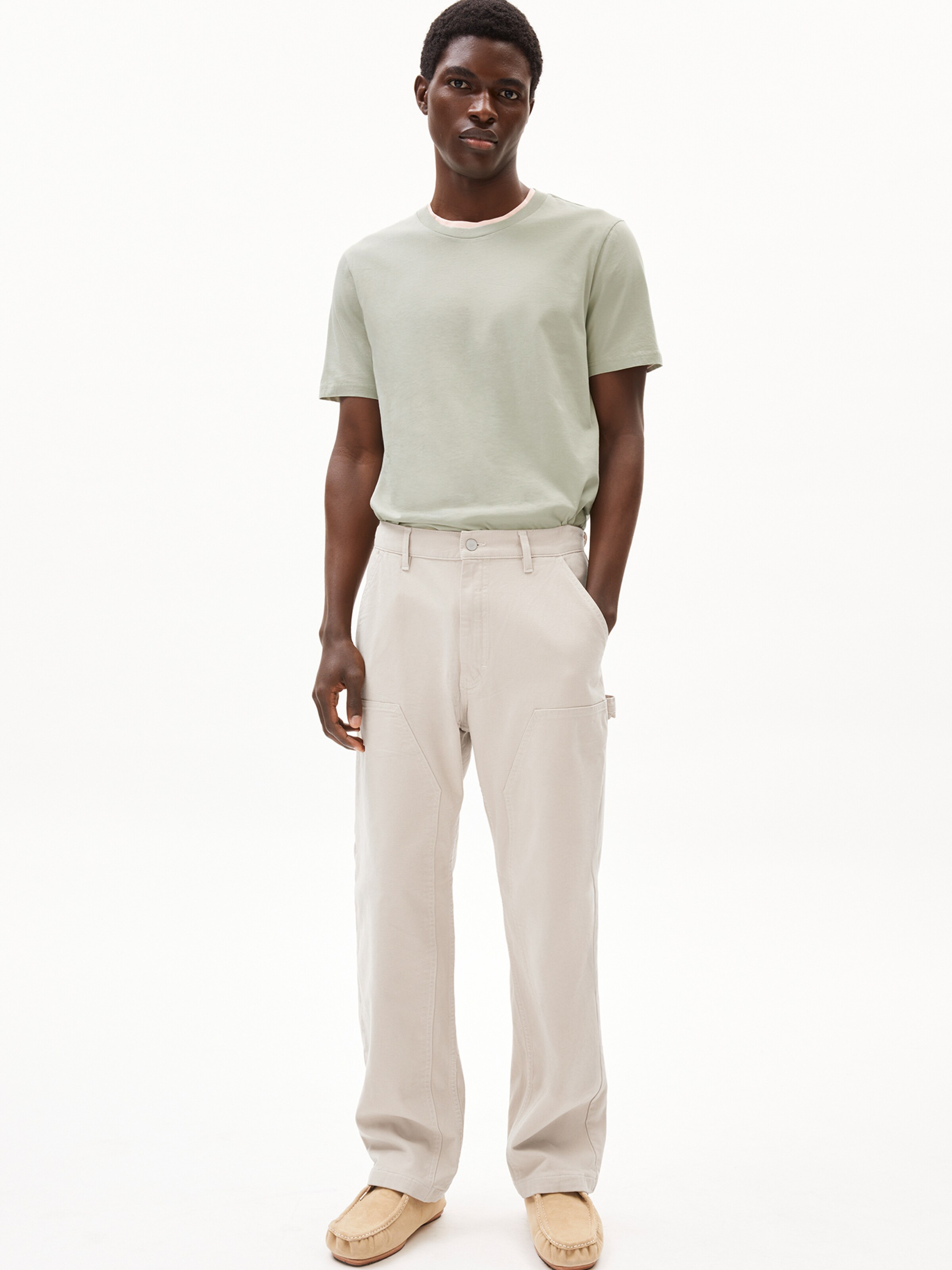 ARMEDANGELS Regular Fit T-Shirt ' JAAMES ' in Grün: Vorderseite