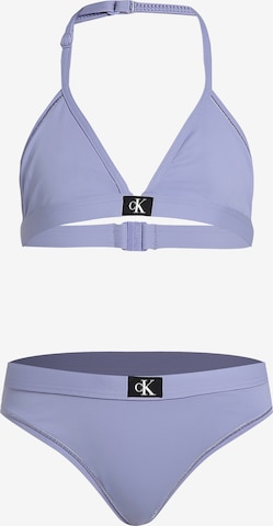 Bikini Calvin Klein Swimwear en violet : devant