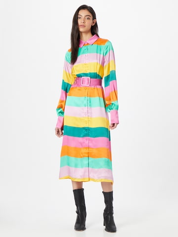 Olivia Rubin - Vestido camisero 'MINA' en Mezcla de colores: frente