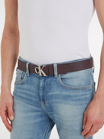 Calvin Klein Jeans Belt in Brown: front