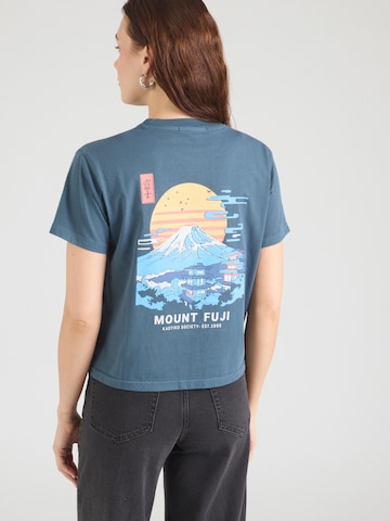 Kaotiko Koszulka 'MOUNT FUJI' w kolorze niebieski: przód