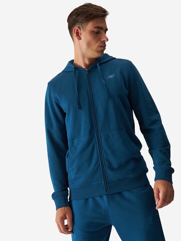 4F - Camiseta deportiva en azul: frente