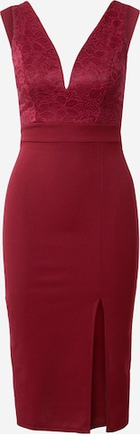 WAL G. Cocktail Dress 'CELIA' in Red: front