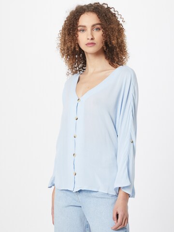 Camicia da donna di PIECES in blu: frontale