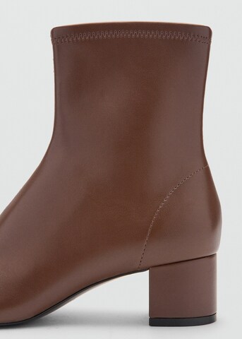 MANGO Ankle Boots 'Eril' in Brown
