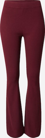 Marc O'Polo Flared Broek in Rood: voorkant