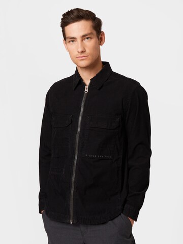 G-Star RAW Regular fit Button Up Shirt in Black: front