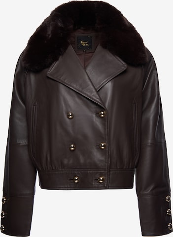 Veste mi-saison faina en marron : devant