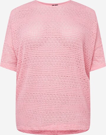 Vero Moda Curve Tröja 'WHITNEY' i rosa: framsida