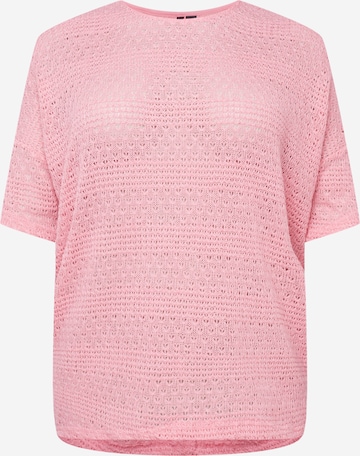 Pullover 'WHITNEY' di Vero Moda Curve in rosa: frontale