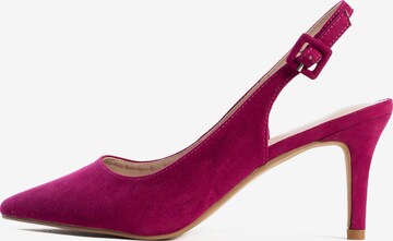 Celena Czółenka z wyciętą piętą 'Cruzz' w kolorze fioletowy: przód
