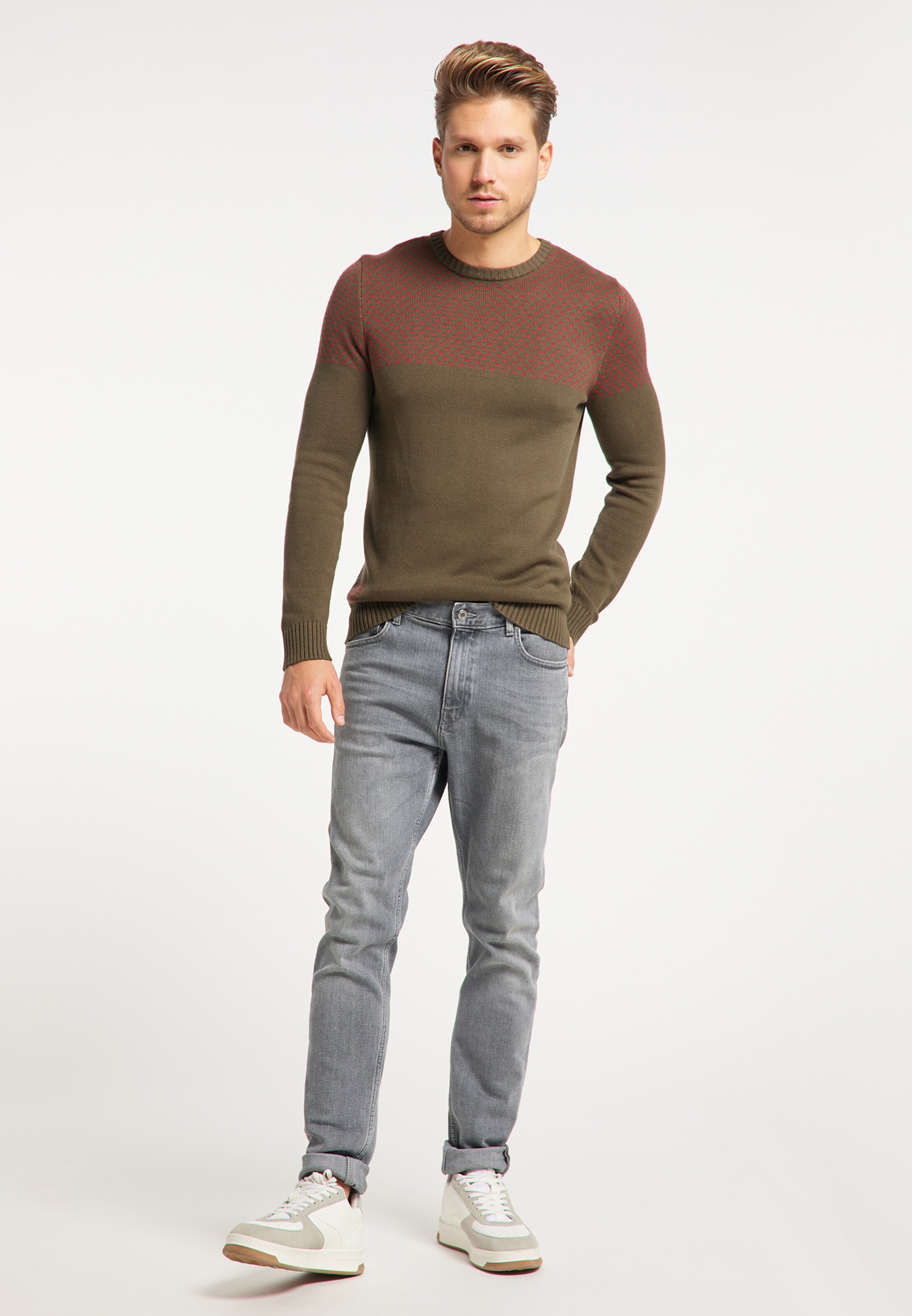 Männer Pullover & Strick MO Pullover in Braun - CV77833 Männer Pullover & Strick MO Pullover in Braun - CV77833