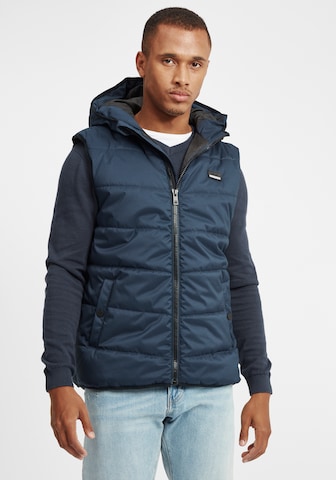 !Solid Bodywarmer 'Atsu' in Blauw: voorkant