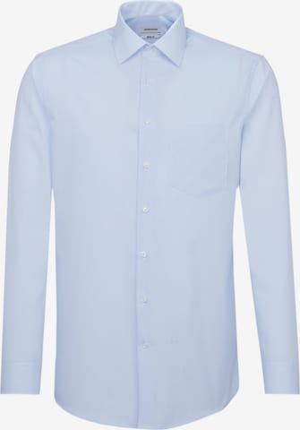 Coupe regular Chemise business SEIDENSTICKER en bleu : devant