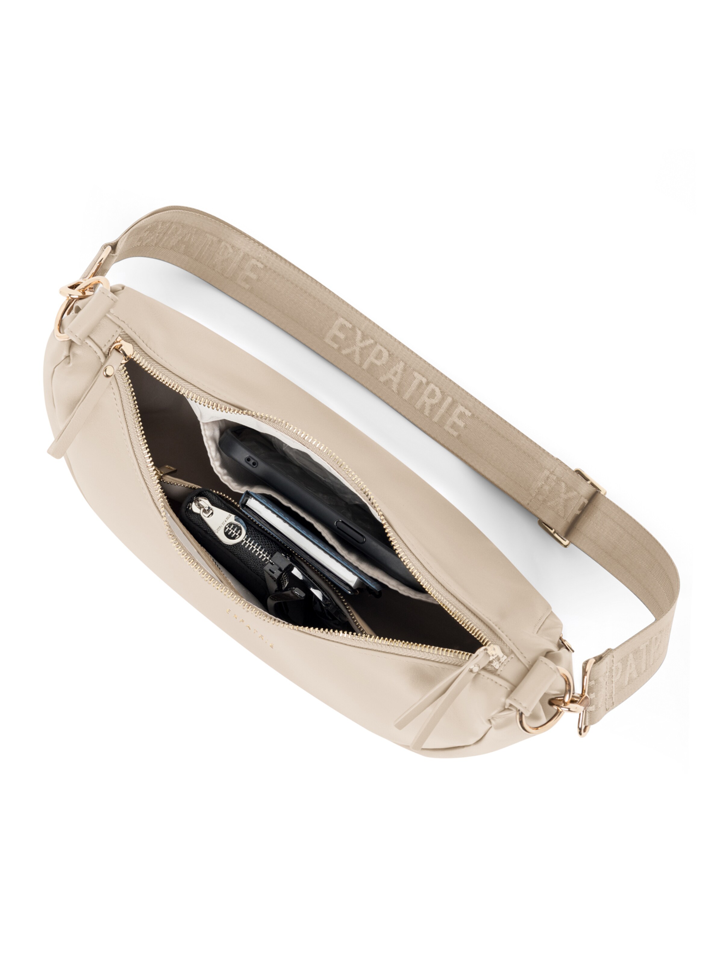 Expatrié Taška přes rameno 'Lea Medium' – béžová