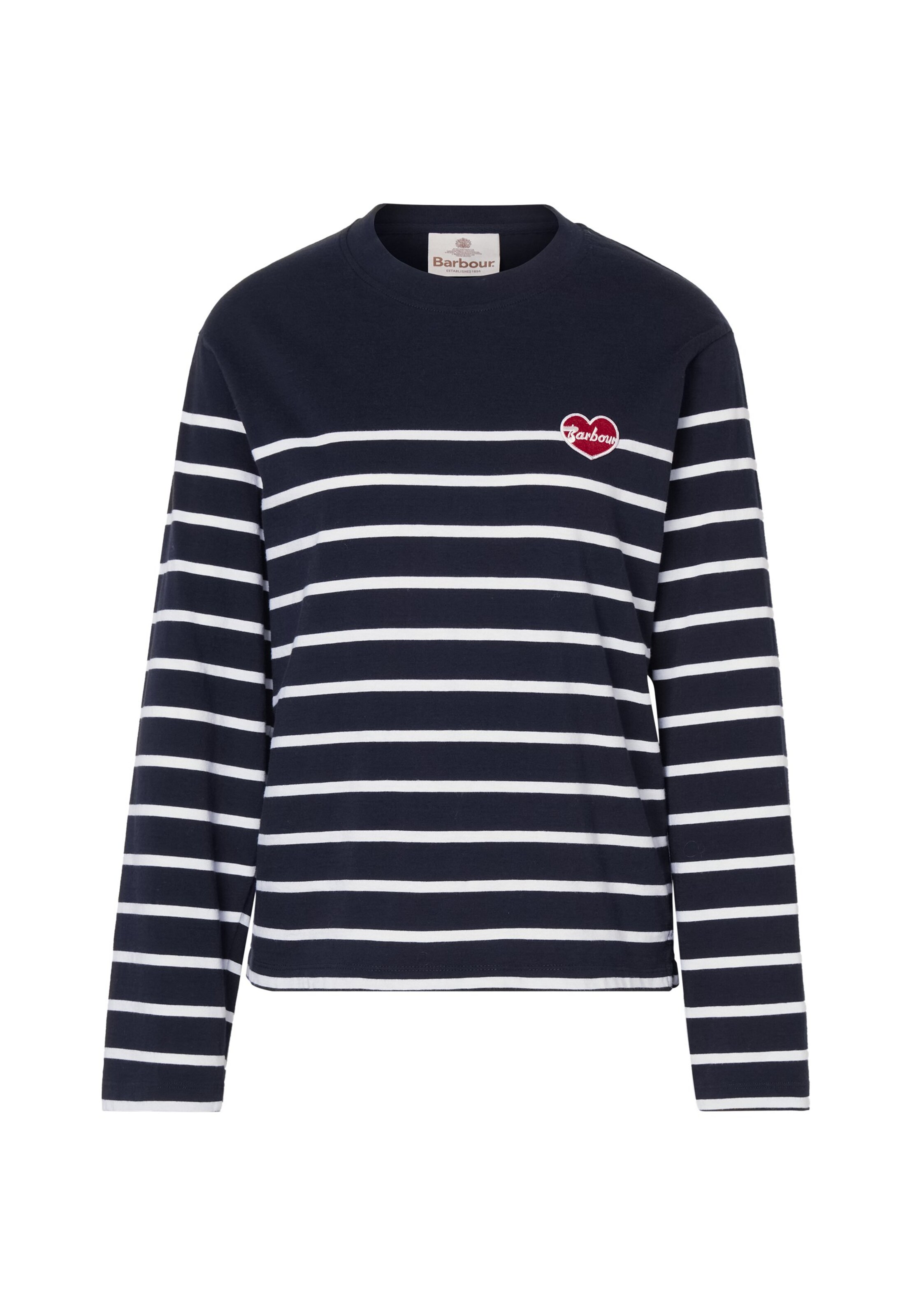 Barbour Shirt 'Harling' in XS in dunkelblau / weiß, Produktansicht