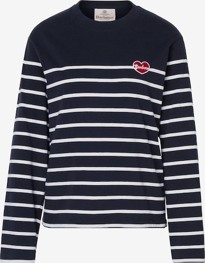 Barbour T-shirt 'Harling' en XS en bleu foncé / blanc, Vue avec produit