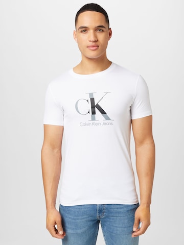 Calvin Klein Jeans - Camiseta en blanco: frente