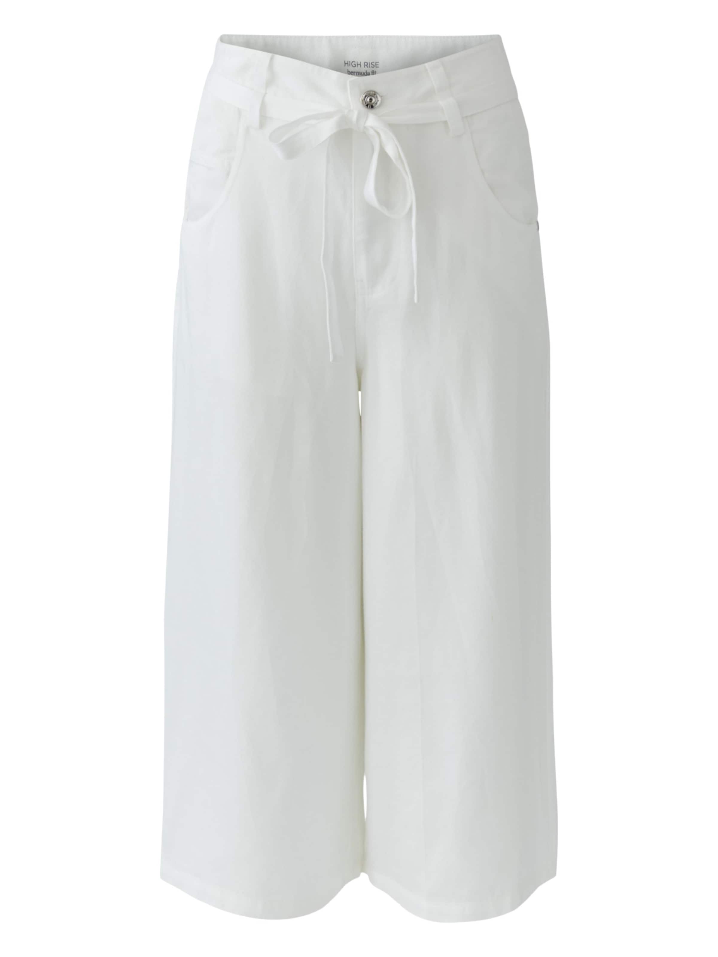 OUI Loose fit Pants in White: front