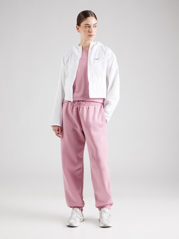 Nike Sportswear Tapered Trousers 'Phoenix Fleece' in Pink