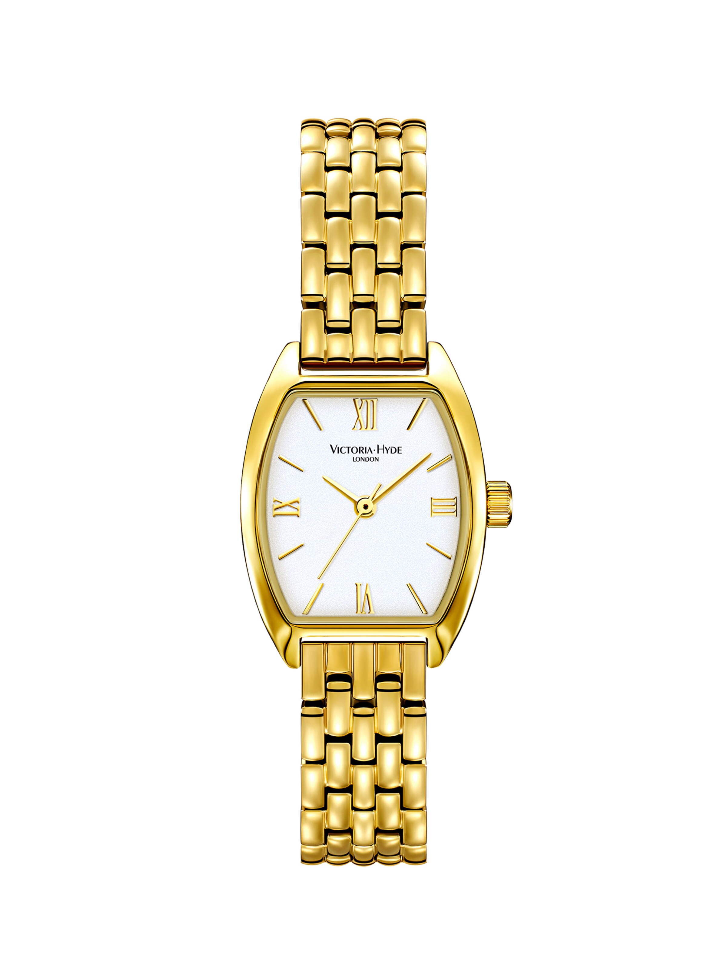 Victoria Hyde Analogt ur 'Barrel' i guld: forside