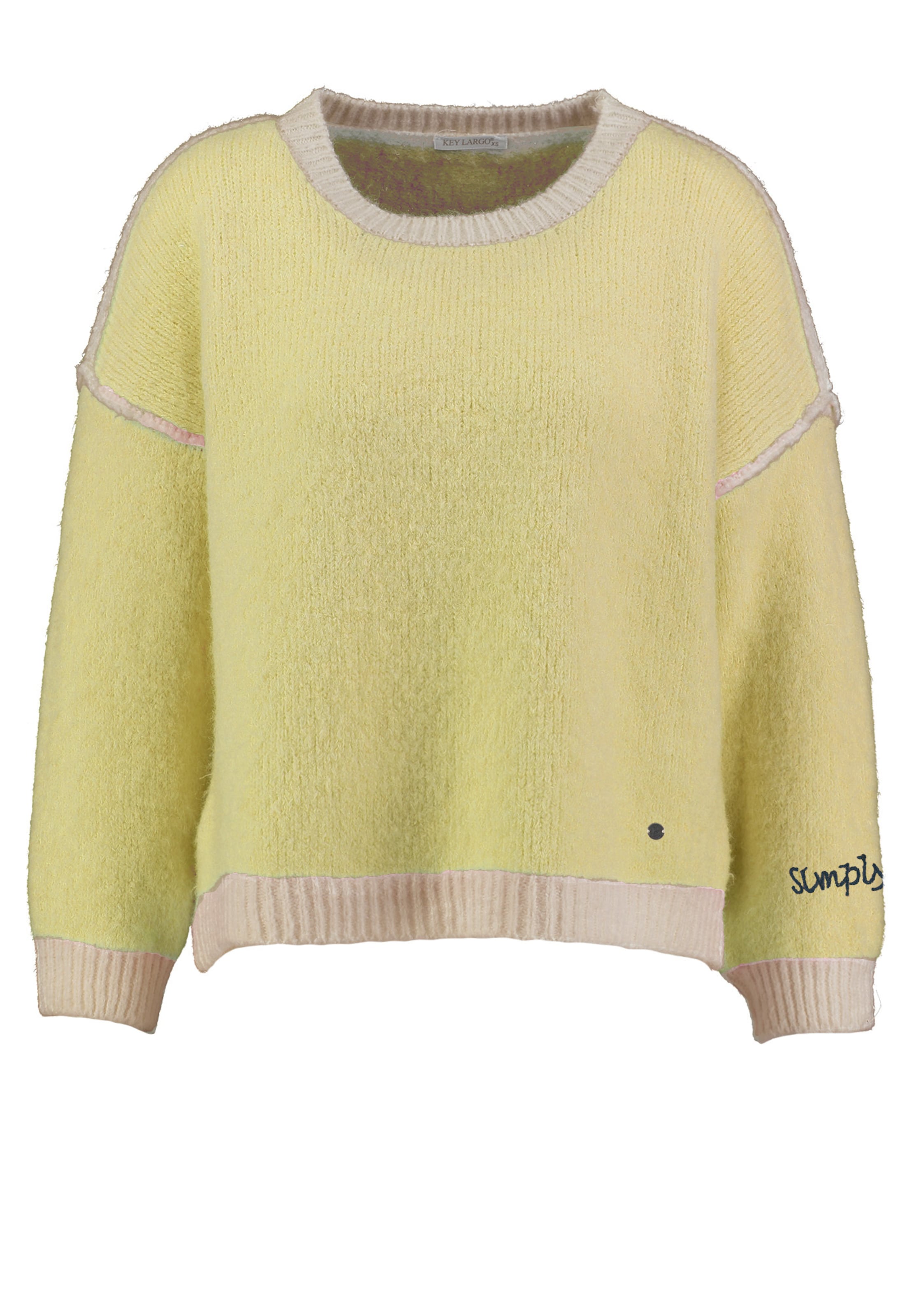 Pullover 'Mina' di Key Largo in giallo: frontale