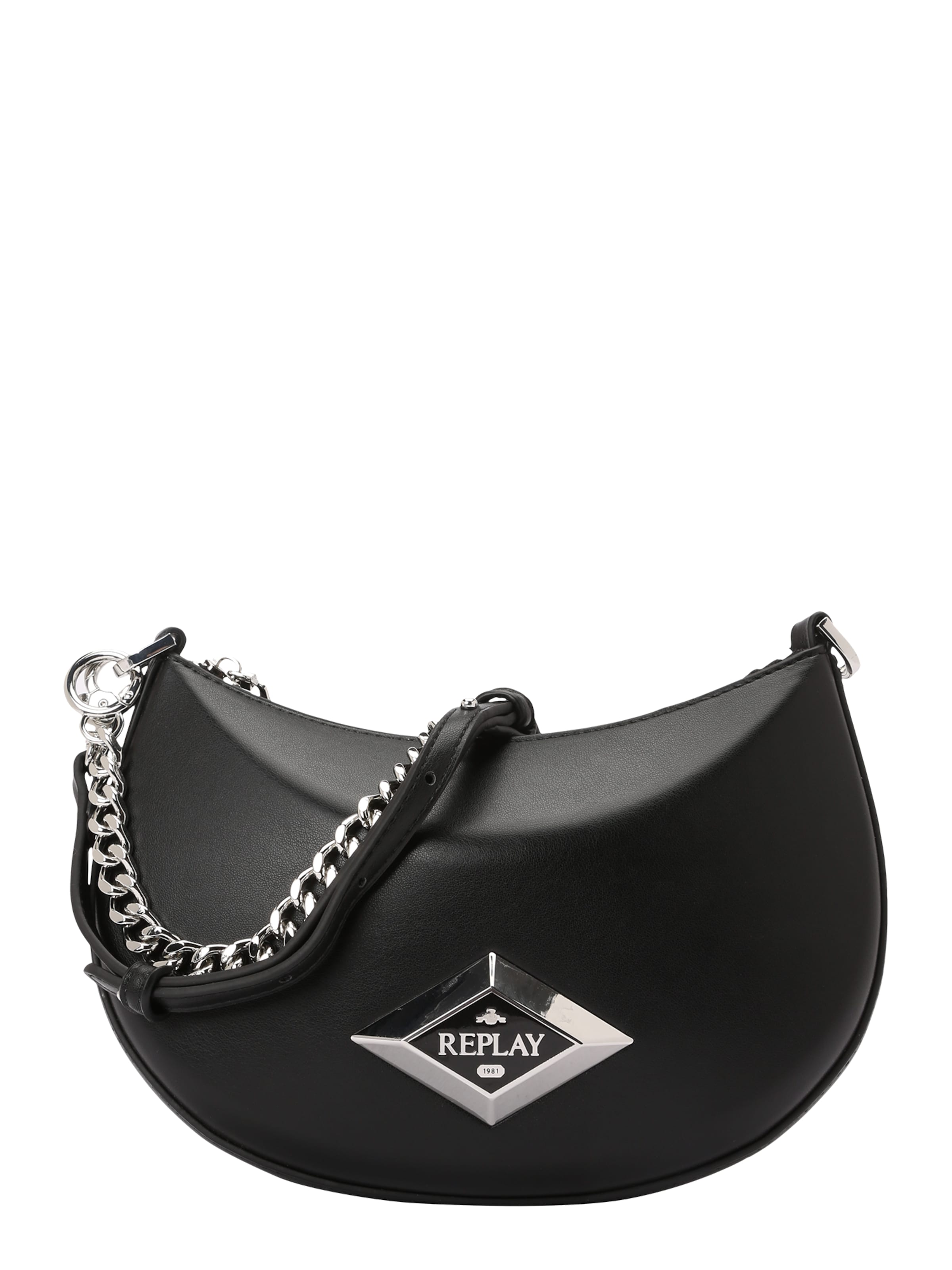 juoda REPLAY Rankinė su ilgu dirželiu: priekis
