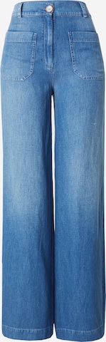 sessun Wide leg Broek in Blauw: voorkant