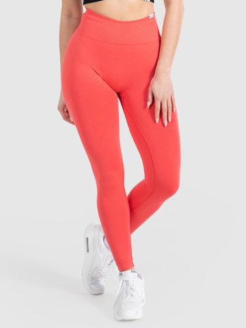 Skinny Pantalon de sport 'Amaze Pro' Smilodox en rouge : devant