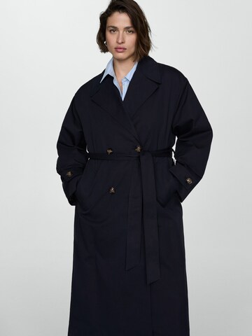 MANGO Between-Seasons Coat 'Angela' in Blue