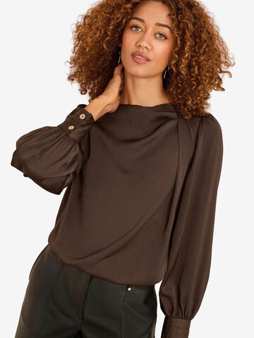 Bluză de la love & roses pe maro: față