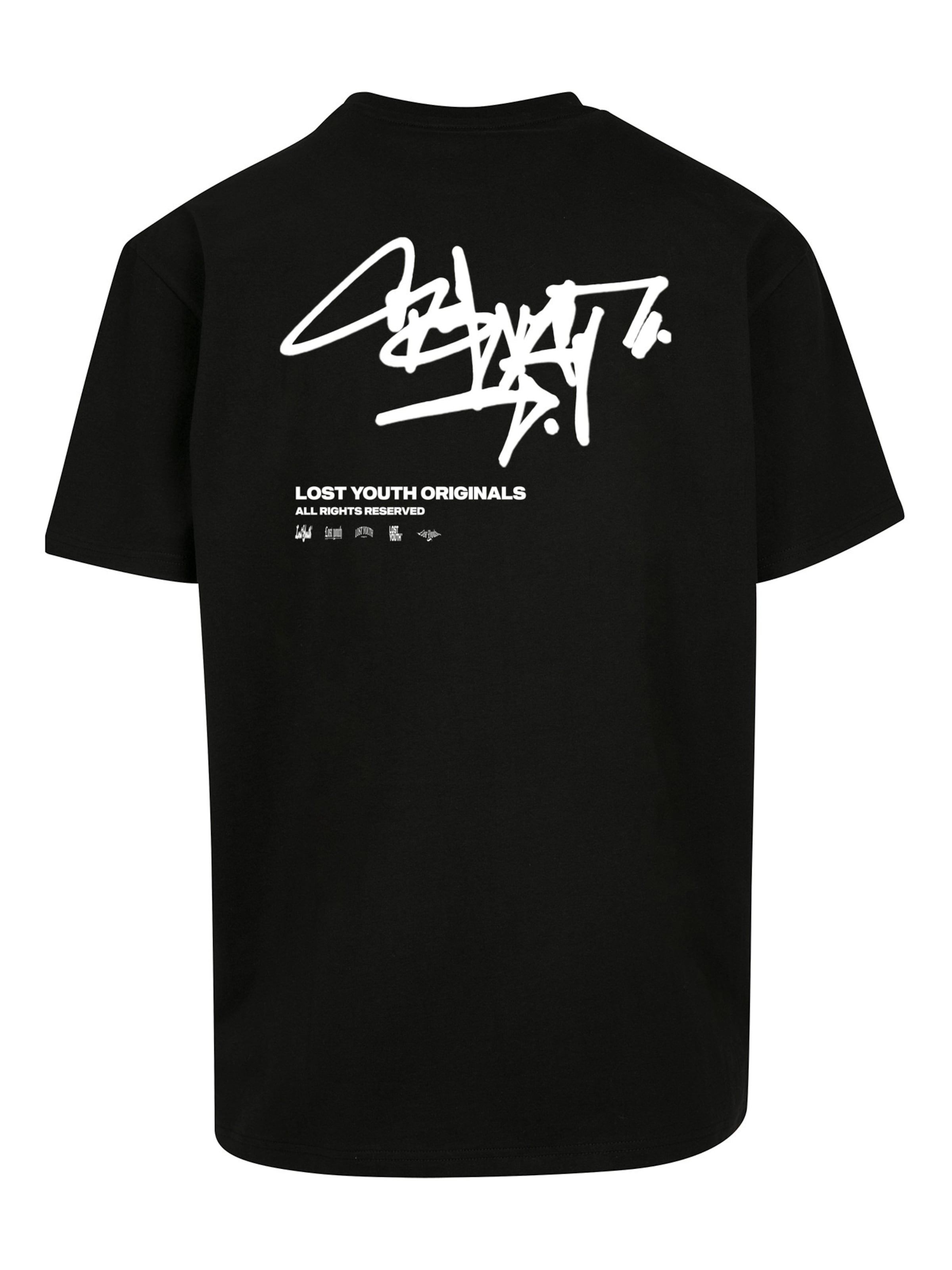 Lost Youth Shirt 'GRAFFITI' in Black