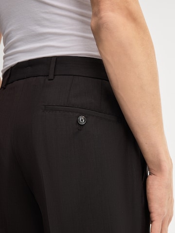 JOOP! Regular Trousers with creases in Brown