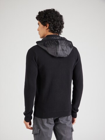 INDICODE JEANS Strickjacke 'Georjes' in Schwarz