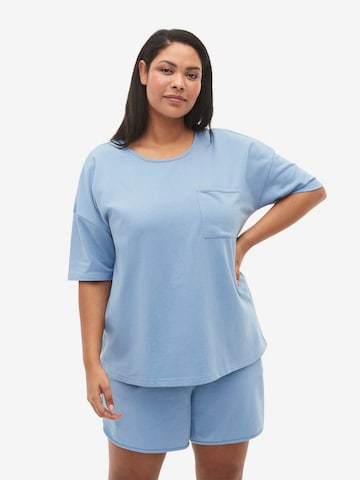Zizzi Shirt 'Mcharline' in Blau: predná strana