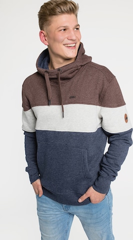 Sweat-shirt 'KING B BRN' alife & kickin en marron : devant