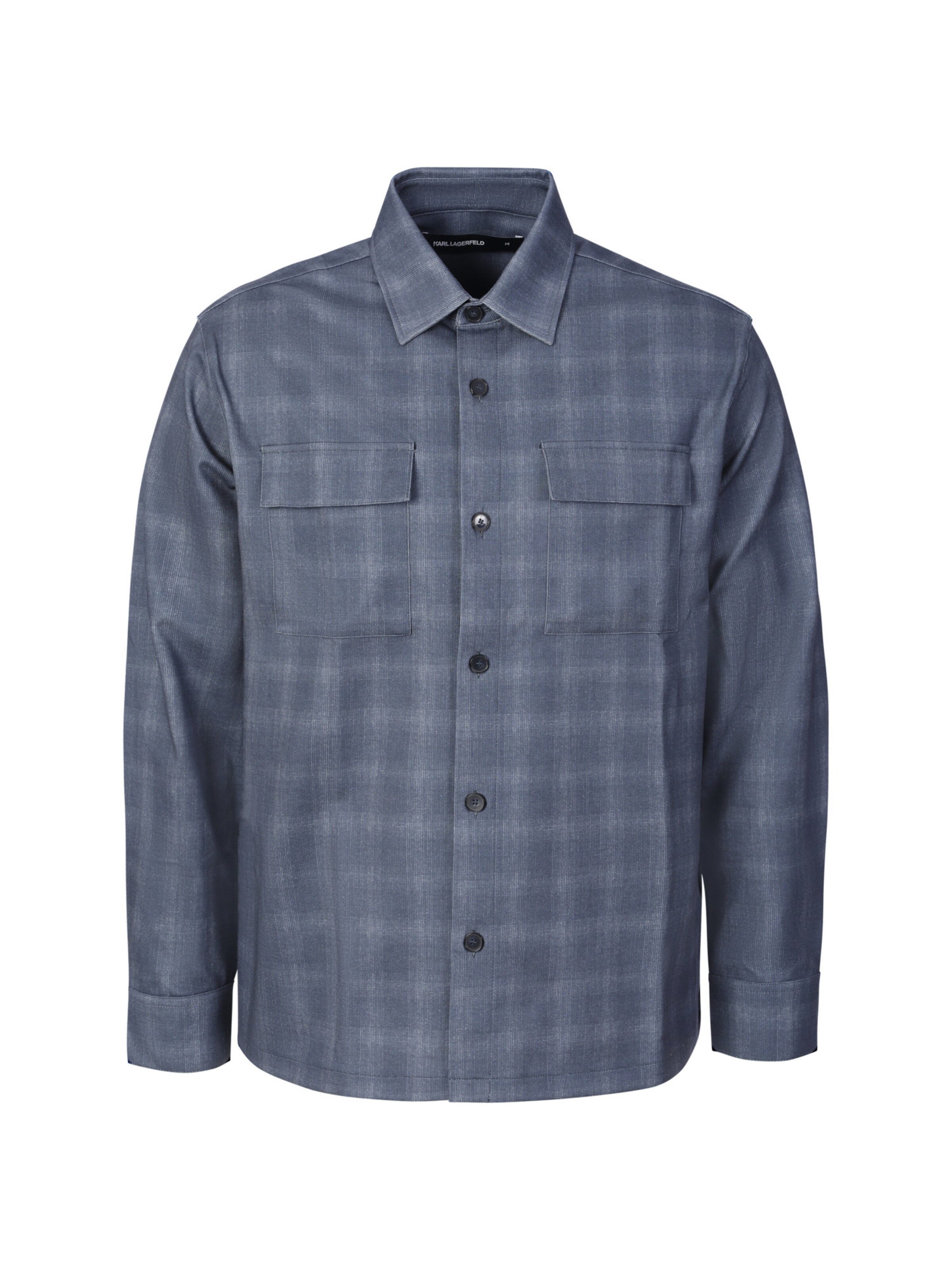 Coupe regular Chemise Karl Lagerfeld en bleu : devant