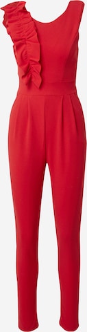 WAL G. Jumpsuit 'HANI' in Rood: voorkant