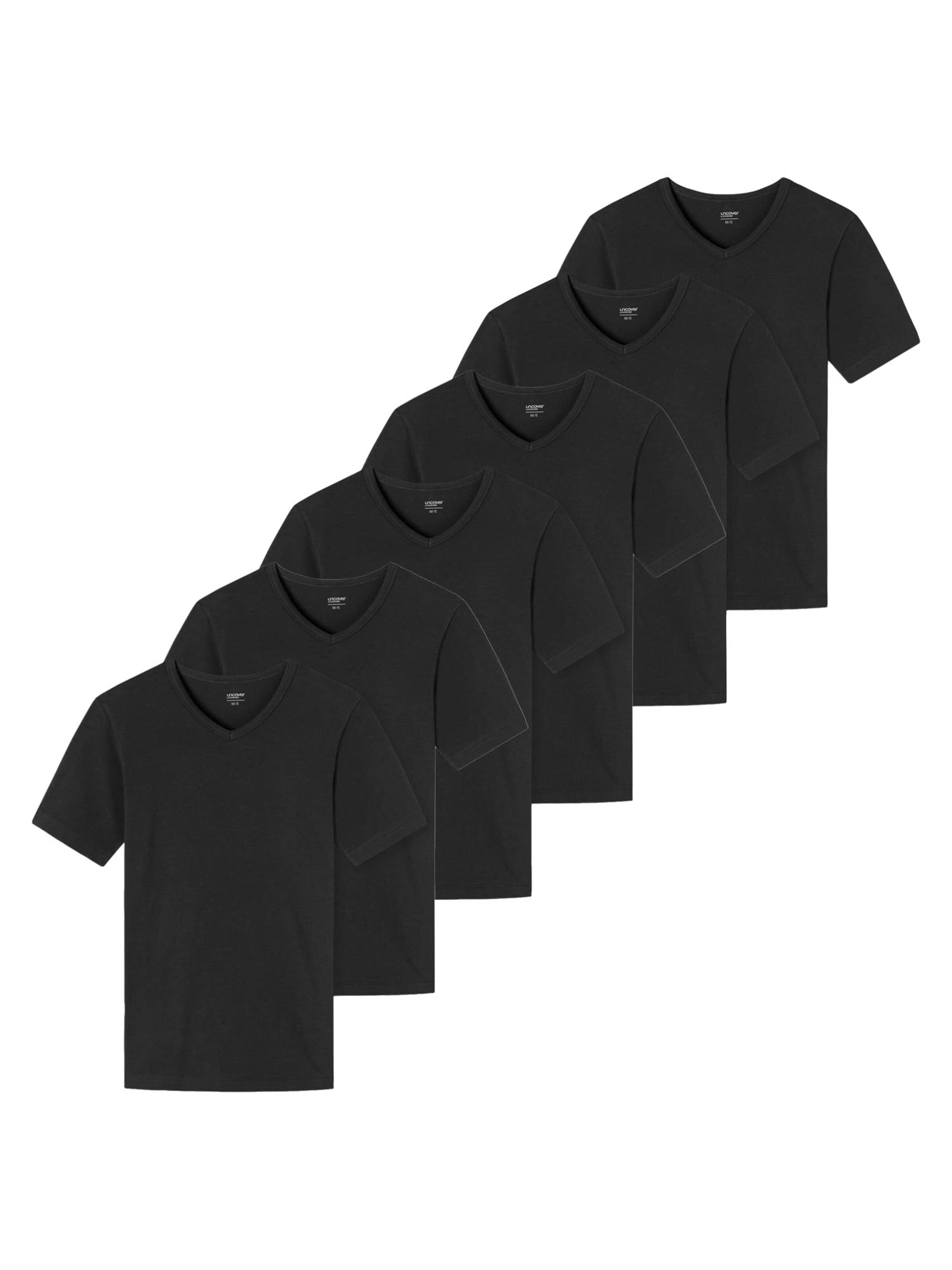 uncover by SCHIESSER Undershirt 'Basic' in S in Black, Item view